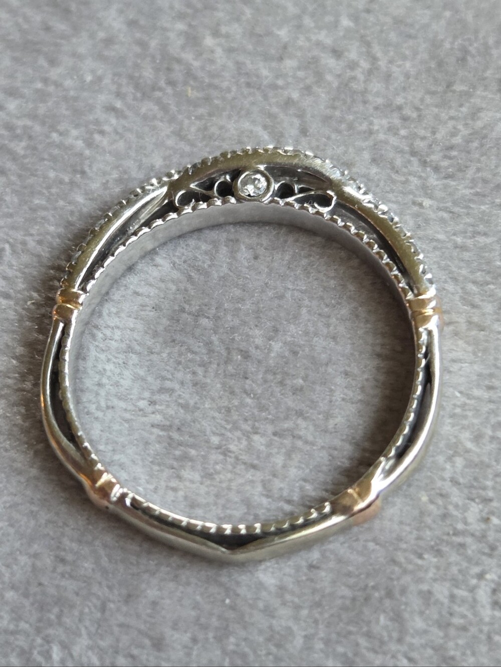 14k White Gold Diamond Twist Ring - 0.25 ctw - Vintage - Appraisal Included